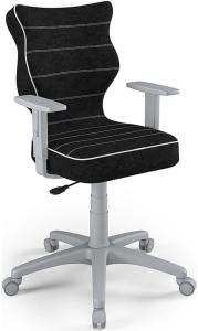 Entelo Ergonomischer Stuhl für Jugendliche Duo Gray Visto 01 Schwarz