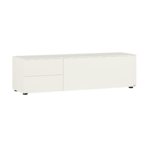 Merano Lowboard | Lack weiß 3504 Merano Lowboard Tiefe: 37,1 cm 9402 - TV-Vorbereitung inkl. Kabeldurchlass
