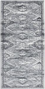 vidaXL Teppichläufer BCF Orientalisch Grau 100x200 cm
