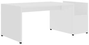 vidaXL Couchtisch Weiß 90x45x35 cm Spanplatte