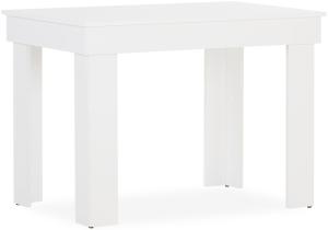 Esstisch Esszimmertisch Weiß 90x60 cm Holztisch Küchentisch Holz Tisch Massiv Wohnzimmertisch