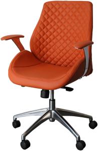 Bürodrehstuhl Designer Drehstuhl Chefsessel Pantera orange Racer Car Seat 212600