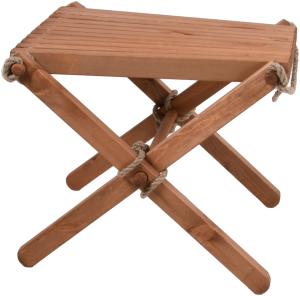 Beistelltisch / Hocker FALUN Braun Holz Gartentisch Outdoor Esstisch Tisch Möbel