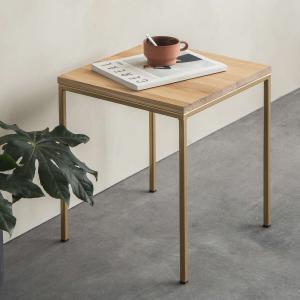 Cube Table Eichenholz /Gestell Gold