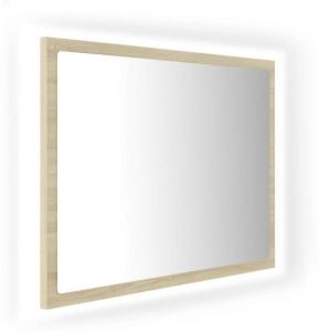 vidaXL LED-Badspiegel Sonoma-Eiche 60x8,5x37 cm Spanplatte