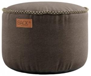RETROit Canvas Sitzsack Sparset – Loungsessel und Hocker (Indoor) schwarz/braun - braun