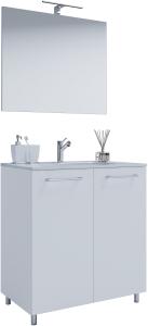 Gilos Bad Möbel Set Waschbecken Unterschrank Wandspiegel Badezimmer Waschtisch