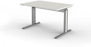 'Form 4' C-Fuß-Schreibtisch typ B ohne Anbautisch, höhenverstellbar, 120 x 80 x 68-82 cm