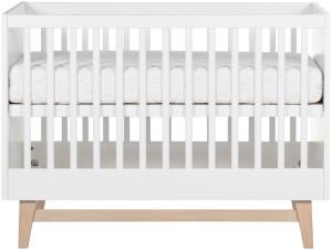 Kidsmill Noud Babyzimmer Weiß | Bett 60 x 120 cm + Kommode + Schrank