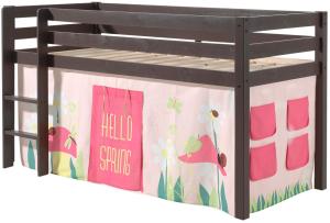 Spielbett Pino mit Textilset Vorhang "Spring"