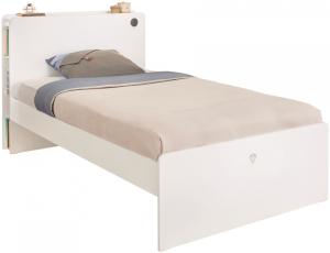 Cilek WHITE Bett Jugendbett (120x200 cm) Weiß ohne