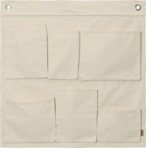 Ferm Living Canvas Wall Pocket Off-White Beige