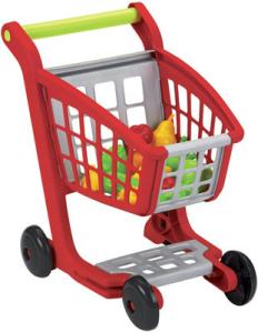 Ecoiffier - Spielzeug-Einkaufswagen mit Obst & Gemüse