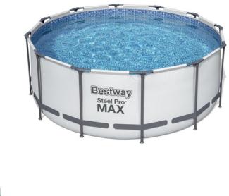 Bestway Steel Pro Framepool Komplett-Set, 366 x 122 cm Schwimmbad
