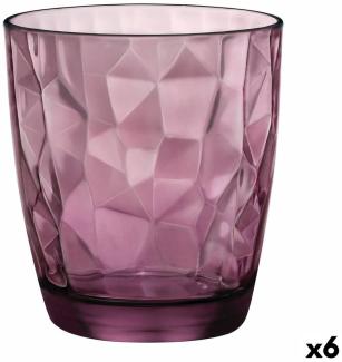 Becher Bormioli Rocco Diamond Lila Glas (390 Ml) (6 Stück)