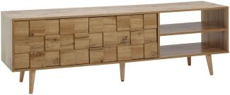 KADIMA DESIGN Eichen-Dekor Lowboard - Modernes TV-Unterschrank Möbel mit Aufbewahrungsfunktion.