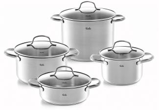 Fissler San Francisco Topf-Set 4-tlg. Induktion mit Glasdeckel Edelstahl