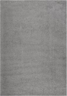 Teppich Shaggy Hochflor Grau 140x200 cm