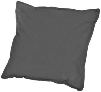 Traumhaft gut schlafen Stone-Washed-Bettwäsche aus 100% Baumwolle, in versch. Farben und Größen : 40 x 40 cm : Graphit