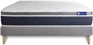 Actiflex confort matratze 120x190cm + Bettgestell mit lattenrost - Dicke : 26cm - Taschenfederkern und Memory-schaum - H3