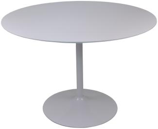SalesFever Tisch Bistrotisch rund weiß Ø110 cm Metall, MDF L = 110 x B = 110 x H = 75