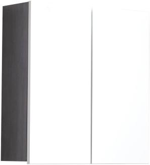 trendteam smart living Skin Badezimmer Spiegelschrank Spiegel, Korpus Sardegna Rauchsilber mit viel Stauraum, Front Spiegelglas, 60 x 67 x 18 cm