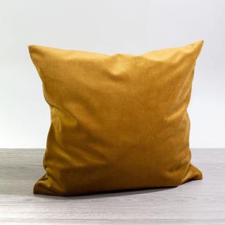 Kissen Deko von Lysel - gold Samtia 50x50 Polyester kissenbezug Dekokissen