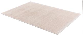 Teppich in creme aus 100% Polyester - 230x160x4,2cm (LxBxH)