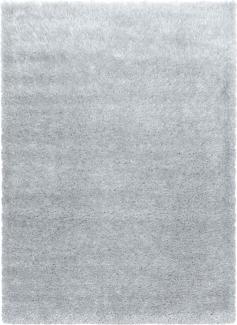 Hochflor Teppich Baquoa Läufer - 60x110 cm - Silberfarbe