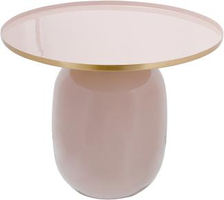 Beistelltisch Art Deco 525 Altrosa / Gold