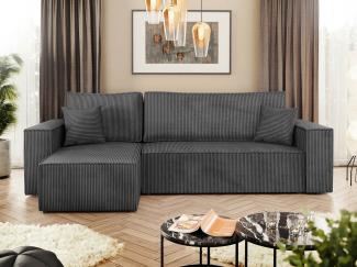 Ecksofa Kobaro Cord (Farbe: Poso 22)