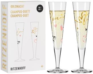 Ritzenhoff 6031004 Champagnerglas-Set F23 GOLDNACHT Carolin Oliveira 2023