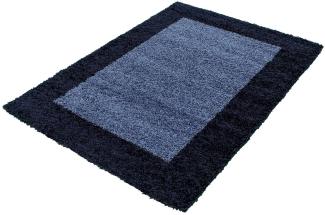 Runder Shaggy Teppich LIFE NAVY 200 X 200cm