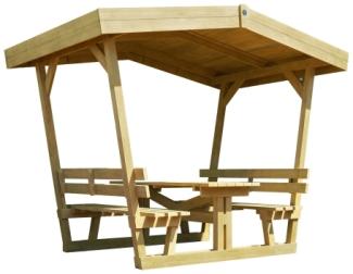 WEKA Sitzlaube 662 Gartenpavillon aus Holz in Individuell Gartenhütte Gartenlaube