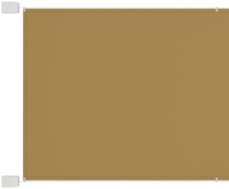 Senkrechtmarkise Beige 100x360 cm Oxford-Gewebe