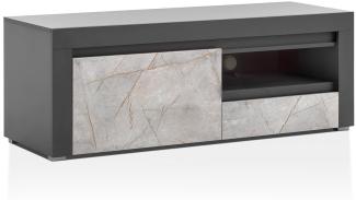 Lowboard Stone - Anthrazit Marmor Grau