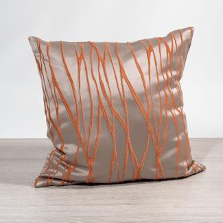 Kissen von Lysel - orange Obella 38x38, reines Polyester Dekokissen