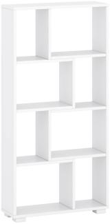 Bücherregal Split Raumteiler 60x20x120cm weiß
