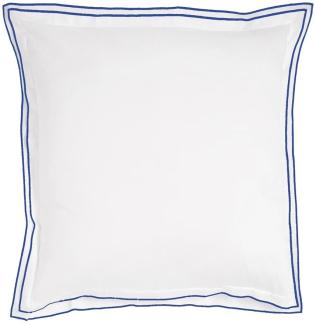 Traumschlaf Uni Kissenbezug White Collection Portofino | 70x90 cm | dark-blue