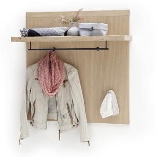 Garderobenpaneel Burgos 4 Eiche Bianco 98x93x30 cm Paneel Garderobe