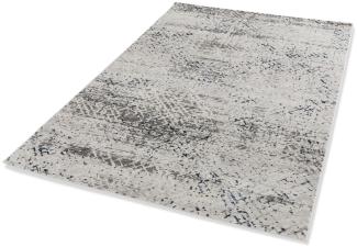 Teppich in blau/creme aus 70% Polyester, 30% Polypropylen - 230x160x0,9 (LxBxH)