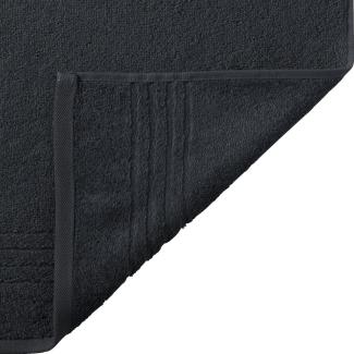Madison Handtuch 50x100cm schwarz 500g/m² 100% Baumwolle