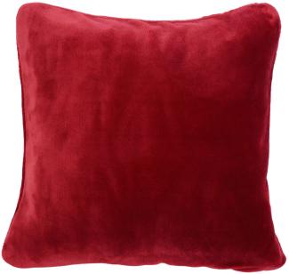 Premium Cashmere Kissenhülle 50 x 50 cm 2er Set 50 x 50 cm - Rot (37)