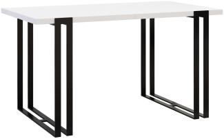 Ausziehbarer Tisch Husteo (Farbe: Schwarz / Arktisches Weiß)