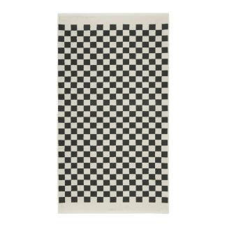 Marc O Polo Frottierserie Checker | Handtuch 50x100 cm | anthracite