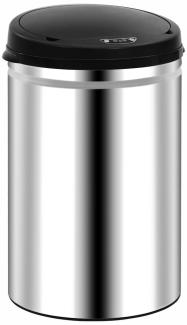 Mülleimer >3003893< (DxH: 30,5x51,5 cm) in Silber aus Edelstahl, ABS - 51,5 (H)