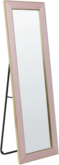 Stehspiegel Samt 50 x 150 cm rosa LAUTREC