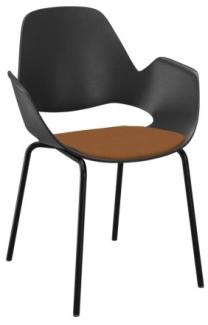 Aluminium-Stuhl FALK schwarz terrakotta