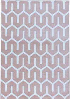 Kurzflor Teppich Clara rechteckig - 240x340 cm - Pink