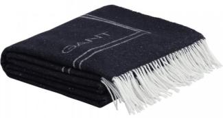 Gant Home Wolldecke Gant Logo Throw Evening BLue (130x180cm) 853093802-433